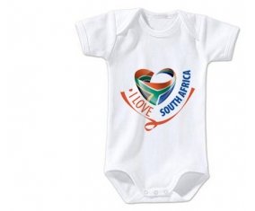 Body bébé I Love South Africa taille 3/6 mois manches Courtes