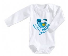 Body bébé I Love Palau taille 3/6 mois manches Longues