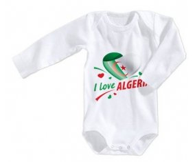 Body bébé I love algeria design 2 taille 3/6 mois manches Longues