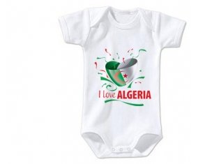 Body bébé I love algeria design 3 taille 3/6 mois manches Courtes