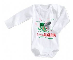 Body bébé I love algeria design 3 taille 3/6 mois manches Longues