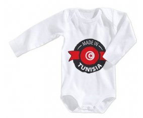 Body bébé Made in Tunisia design 1 avec prénom taille 3/6 mois manches Longues