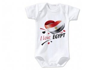 Body bébé I love Egypt design 1 taille 3/6 mois manches Courtes