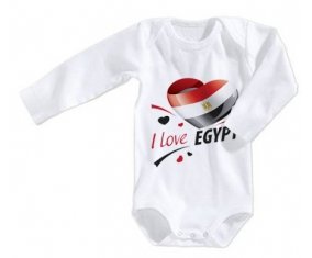 Body bébé I love Egypt design 1 taille 3/6 mois manches Longues