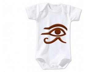 Body bébé Horus oeil égyptien symbole egypte ancienne taille 3/6 mois manches Courtes