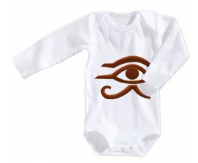 Body bébé Horus oeil égyptien symbole egypte ancienne taille 3/6 mois manches Longues