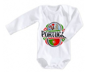 Body bébé Flag Portugal taille 3/6 mois manches Longues