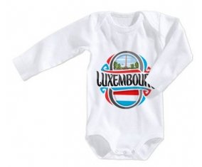 Body bébé Flag Luxembourg taille 3/6 mois manches Longues