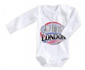 Body bébé Ville de London taille 3/6 mois manches Longues