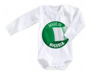 Body bébé Made in NIGERIA taille 3/6 mois manches Longues