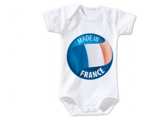 Body bébé Made in France taille 3/6 mois manches Courtes