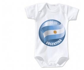 Body bébé Made in ARGENTINA taille 3/6 mois manches Courtes