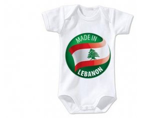 Body bébé Made in LEBANON taille 3/6 mois manches Courtes