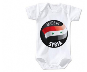 Body bébé Made in SYRIA taille 3/6 mois manches Courtes