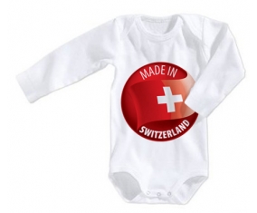 Body bébé Made in SWITZERLAND taille 3/6 mois manches Longues