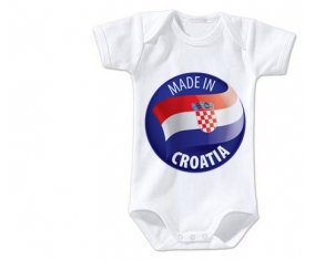 Body bébé Made in CROATIA taille 3/6 mois manches Courtes