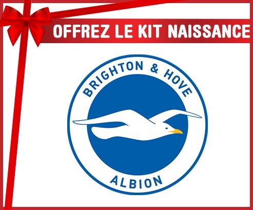 kit naissance bébé personnalisé Brighton & Hove Albion Football Club