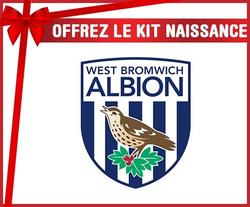 kit naissance bébé personnalisé West Bromwich Albion Football Club