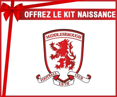 kit naissance bébé personnalisé Middlesbrough Football Club