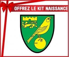 kit naissance bébé personnalisé Norwich City Football Club