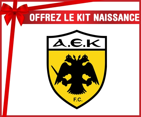 kit naissance bébé personnalisé AEK Athènes FC