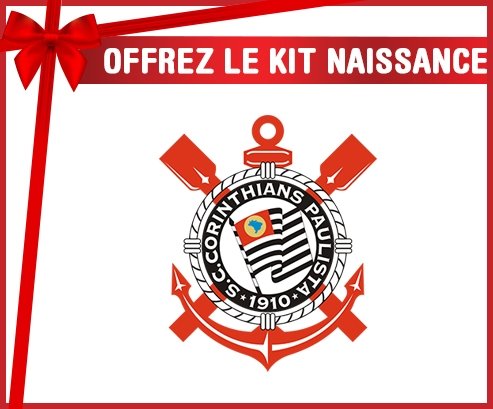 kit naissance bébé personnalisé Sport Club Corinthians Paulista