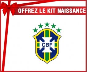 kit naissance bébé personnalisé Brazil national football team