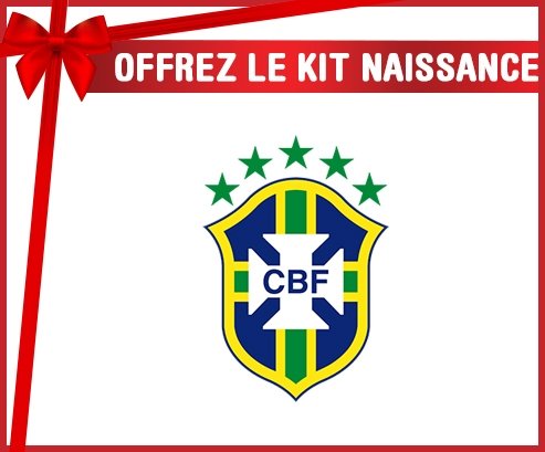 kit naissance bébé personnalisé Brazil national football team