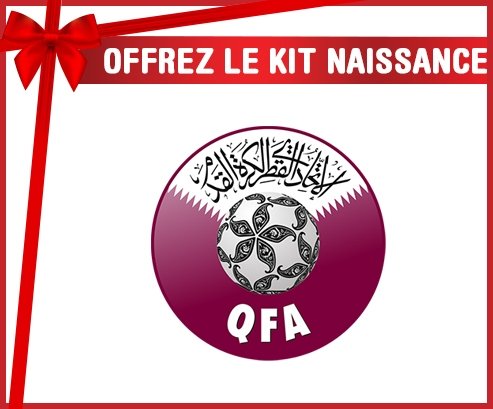 kit naissance bébé personnalisé Qatar national football team