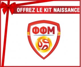 kit naissance bébé personnalisé North Macedonia national football team