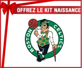 kit naissance bébé personnalisé Boston Celtics