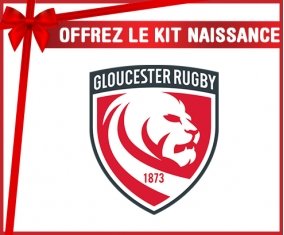 kit naissance bébé personnalisé Gloucester Rugby