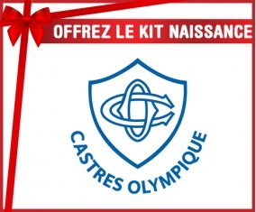 kit naissance bébé personnalisé Castres Olympique