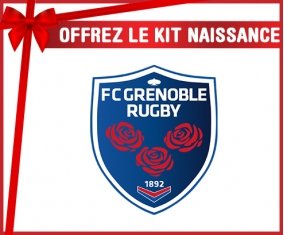 kit naissance bébé personnalisé FC Grenoble Rugby