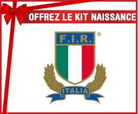 kit naissance bébé personnalisé Italia Rugby XV
