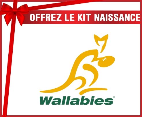 kit naissance bébé personnalisé Australia Rugby XV