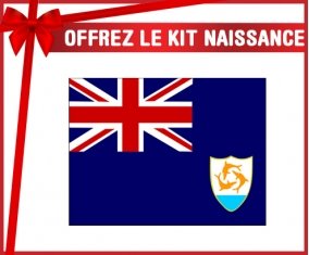 kit naissance bébé personnalisé Drapeau Anguilla
