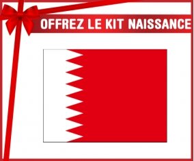 kit naissance bébé personnalisé Drapeau Bahreïn