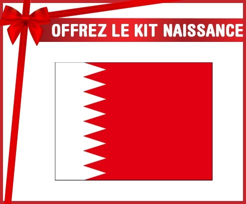 kit naissance bébé personnalisé Drapeau Bahreïn