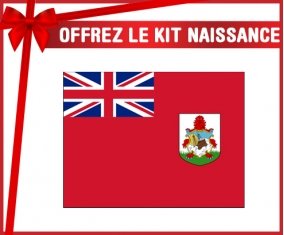 kit naissance bébé personnalisé Drapeau Bermudes