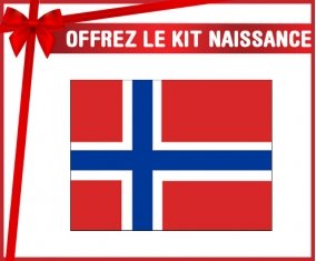 kit naissance bébé personnalisé Drapeau Île Bouvet