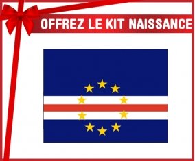 kit naissance bébé personnalisé Drapeau Cap-Vert