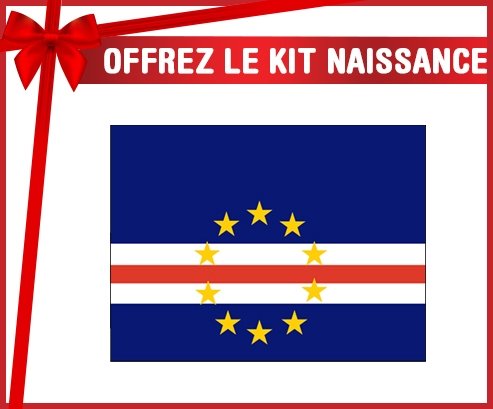 kit naissance bébé personnalisé Drapeau Cap-Vert