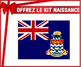 kit naissance bébé personnalisé Drapeau Îles Caïmans