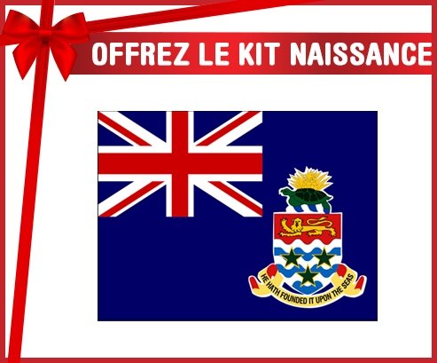 kit naissance bébé personnalisé Drapeau Îles Caïmans