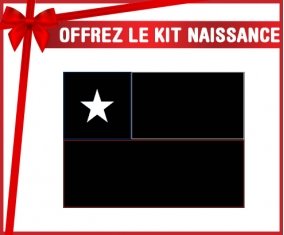 kit naissance bébé personnalisé Drapeau Chili