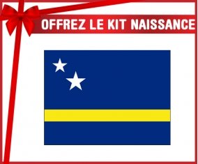 kit naissance bébé personnalisé Drapeau Curacao