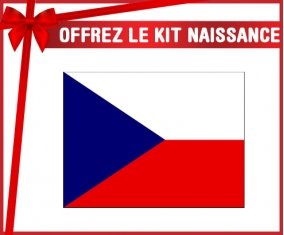 kit naissance bébé personnalisé Drapeau République Tchèque