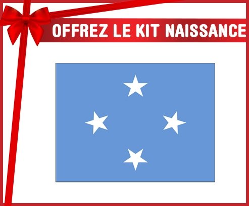 kit naissance bébé personnalisé Drapeau États fédérés de Micronésie
