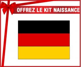 kit naissance bébé personnalisé Drapeau Allemagne